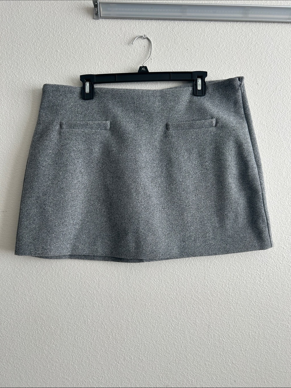 a new day Gray Mini Skirt with Welt Pocket Detail nwot